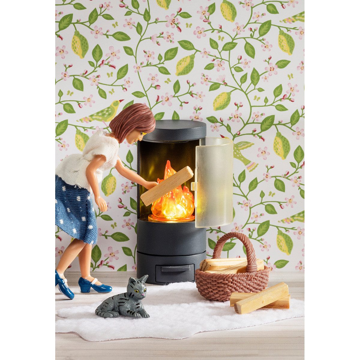 Lundby Puppenhausmöbel Kaminset Mädchen (4tlg) – Bild 4 von 5