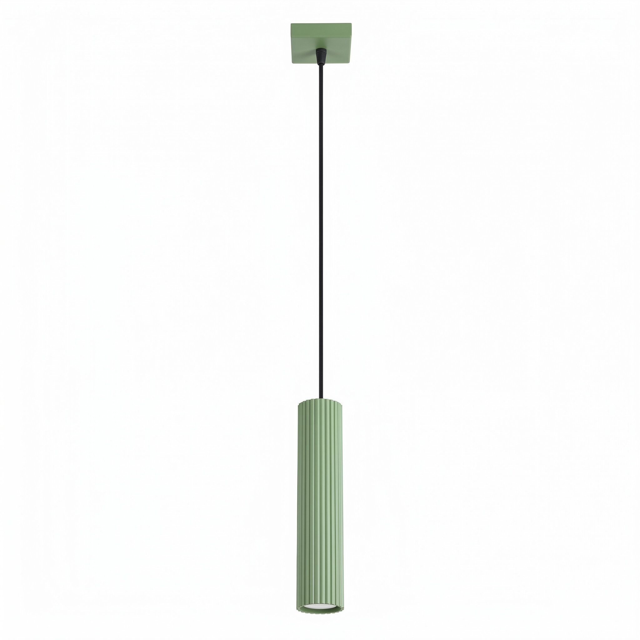 SOLLUX lighting Hängeleuchte Pendelleuchte KARBON 1 salbei, Nicht enthalten