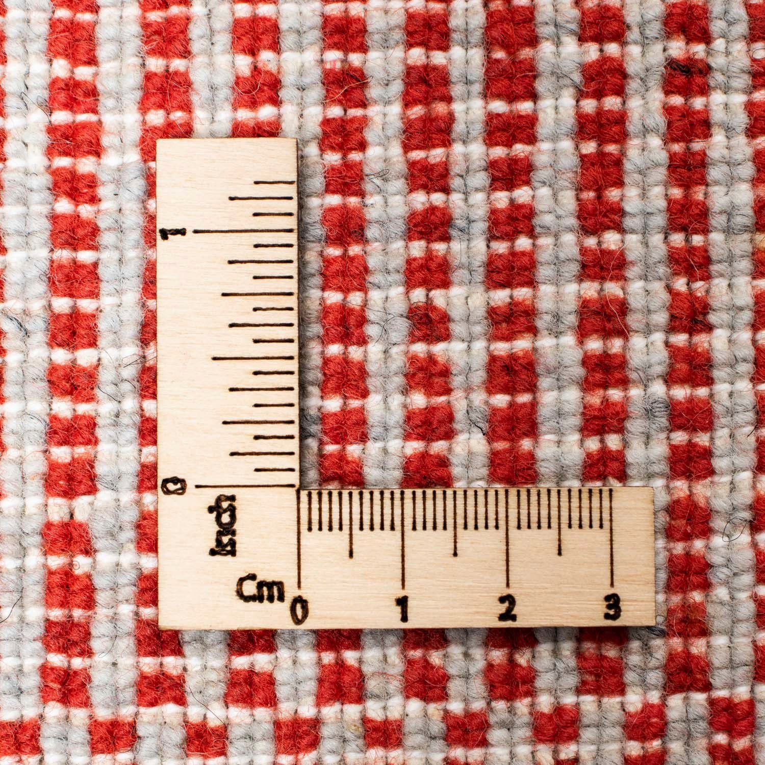 Designer rechteckig, Sehr morgenland, Höhe: weicher Rosso Flor x 142 201 8 mm, cm, Streifen Designteppich