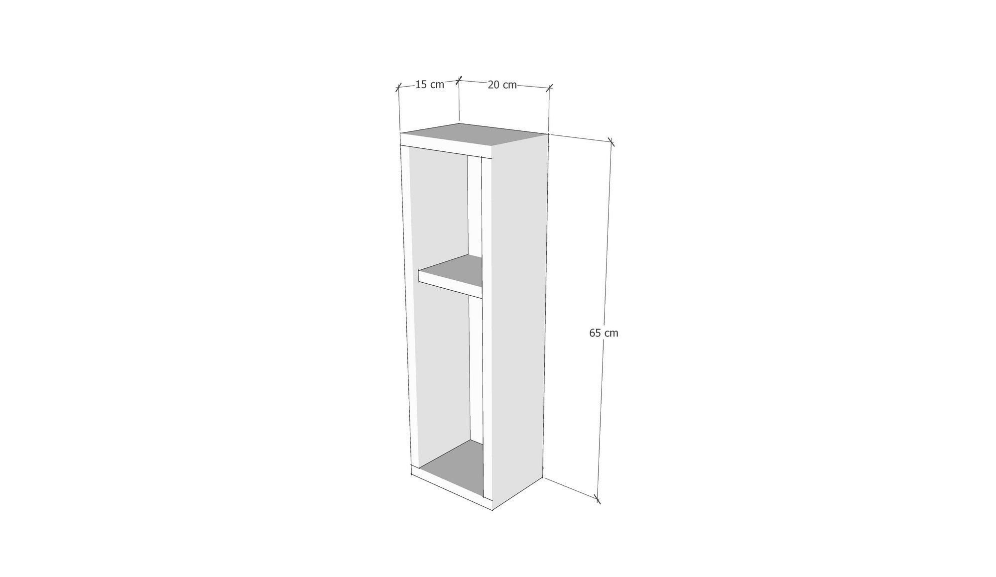 Skye Decor Nachtkonsole 100% MELAMINE COATED PARTICLE BOARD, 18 cm x 15 cm x 20 cm N4309