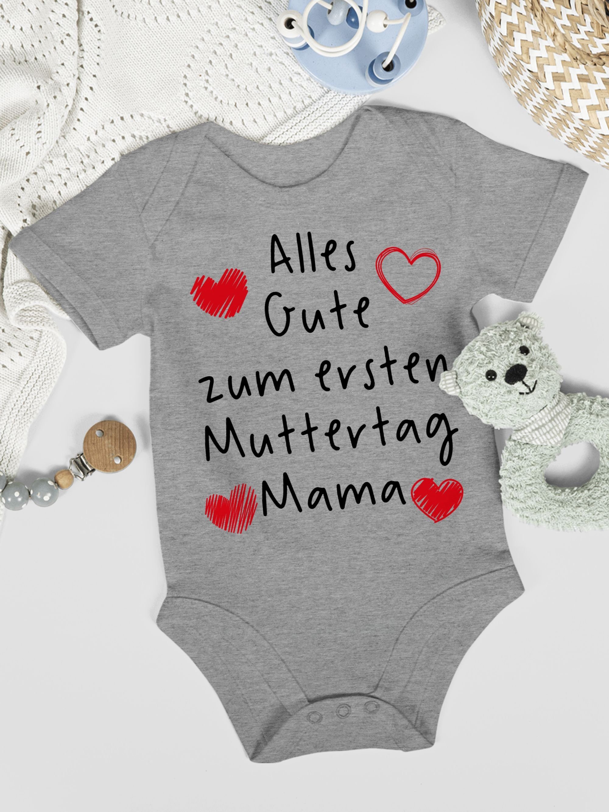 Shirtracer Shirtbody Alles Gute zum ersten Muttertag II (1-tlg) Muttertagsgeschenk