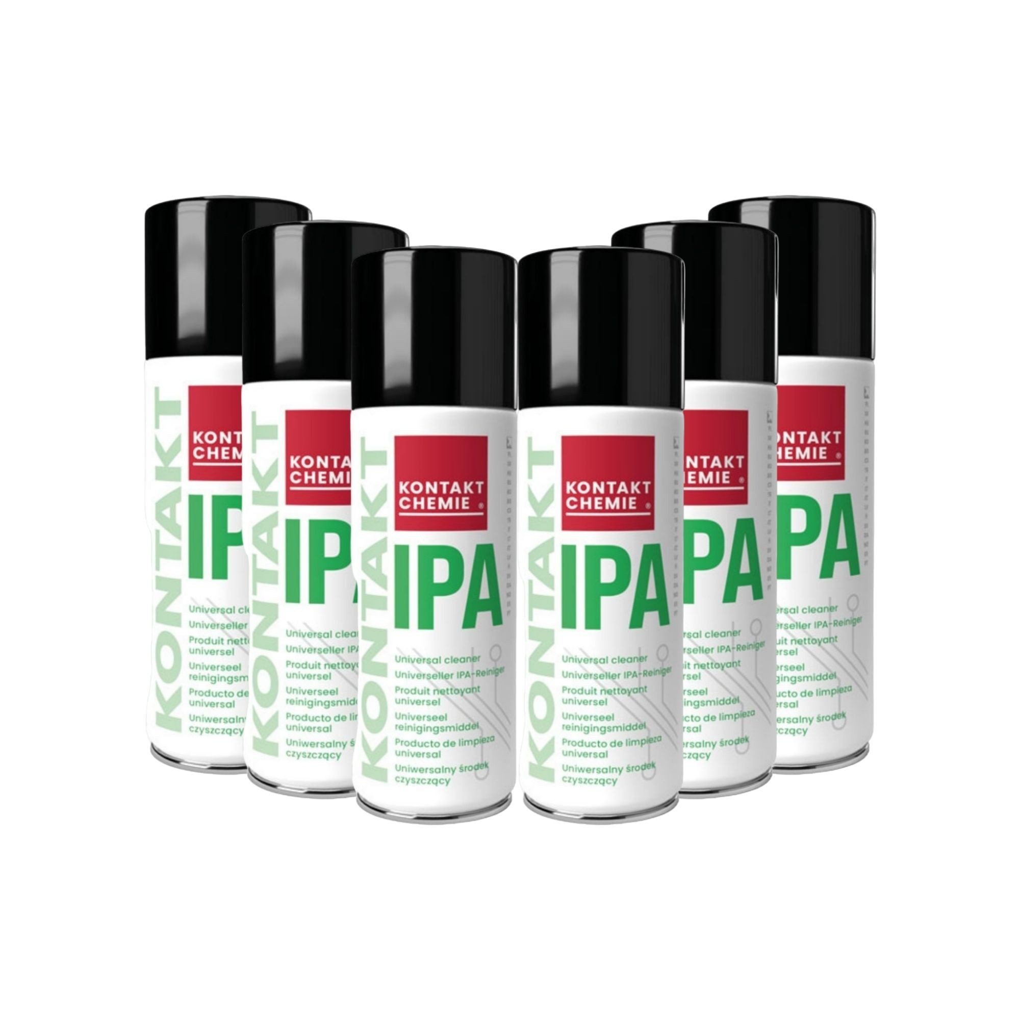 KONTAKT CHEMIE 6 Stück IPA-Reiniger, KONTAKT IPA, je 200ml Reinigungsspray