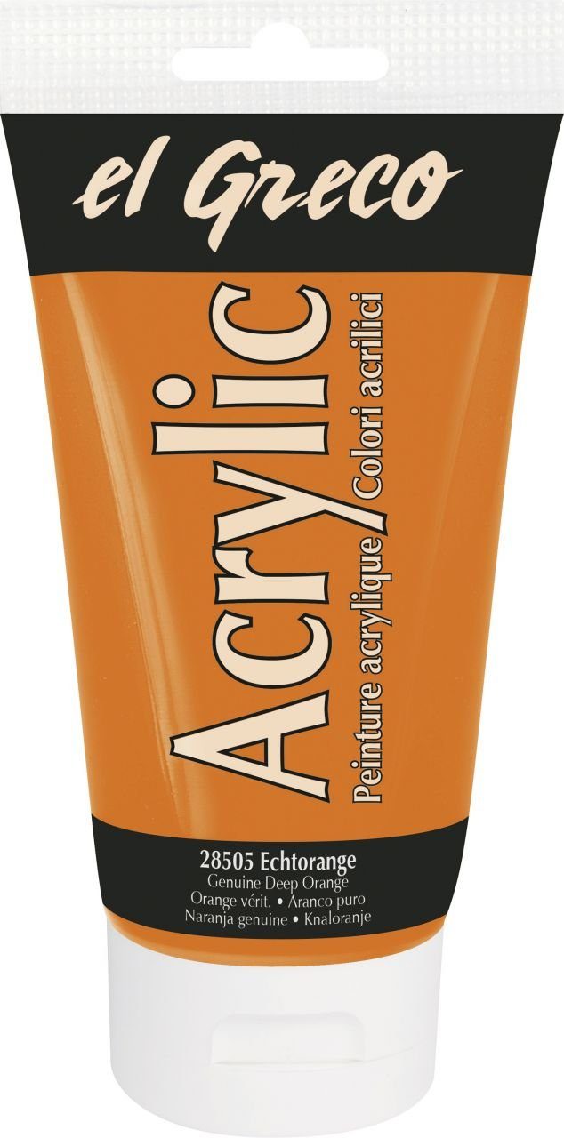 Kreul Acrylfarbe Kreul el Greco Acrylic Tube echtorange 150 ml