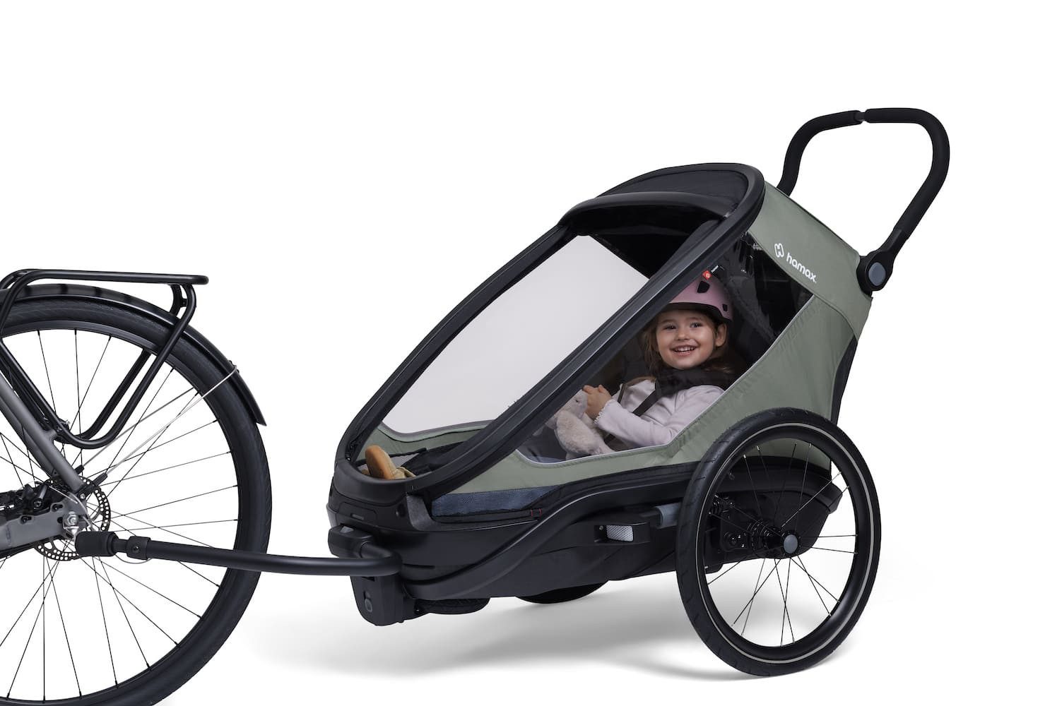 Hamax Fahrradkinderanhänger Outback Next Fahrradanhänger für 2 Kinder