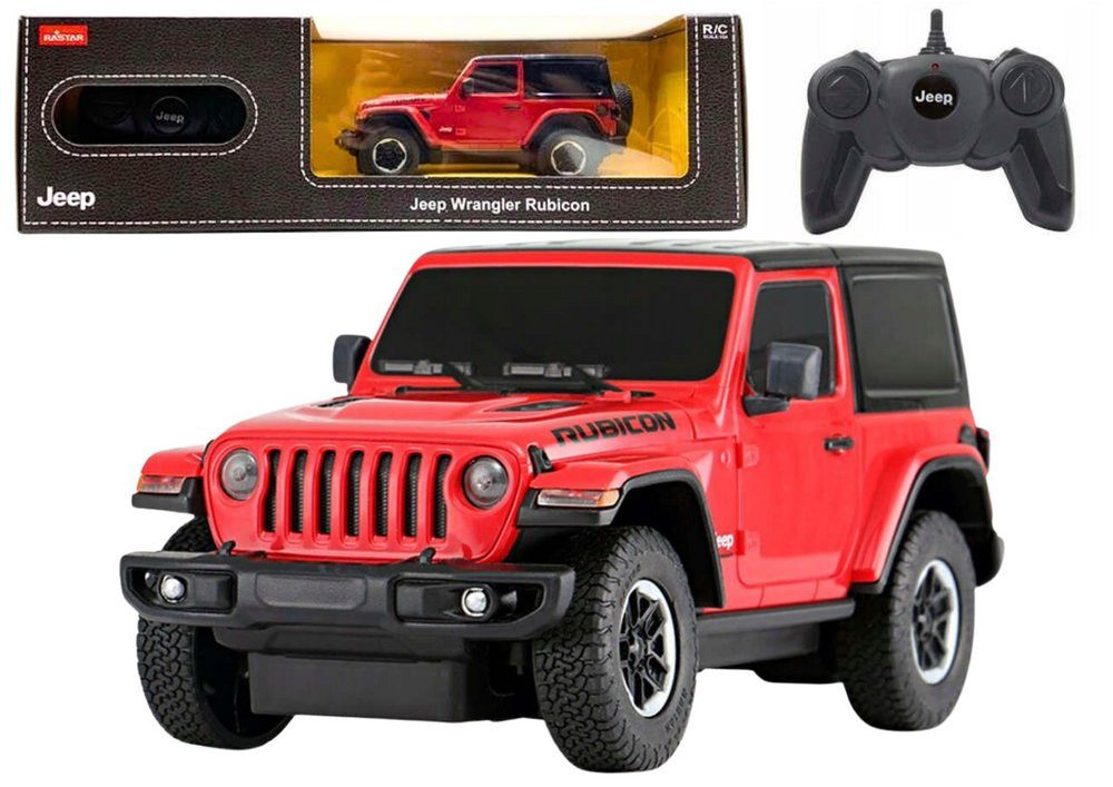 Wisam RC-Auto JEEP Wrangler JL Rubicon ferngesteuertes RC-Auto Rastar Rot 1:24