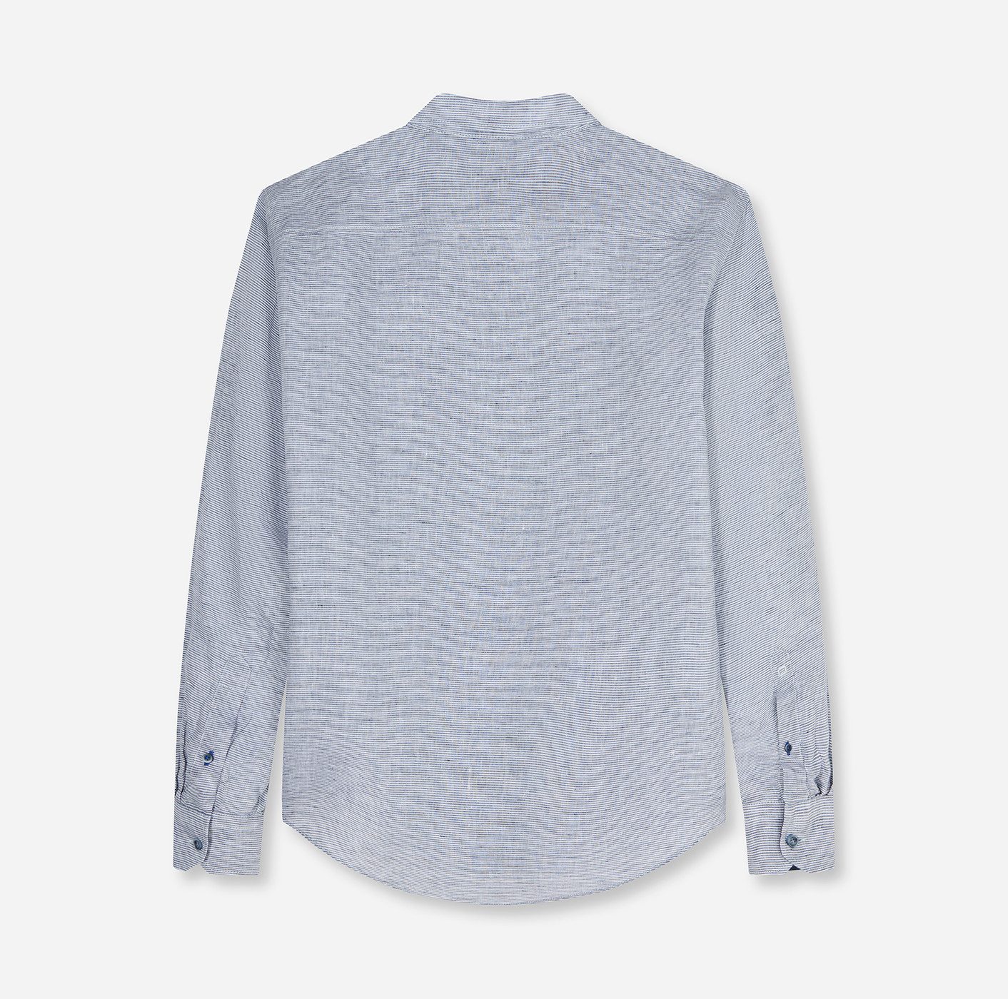 OLYMP Langarmhemd Casual, Button-down-Kragen, regular fit, Leinen