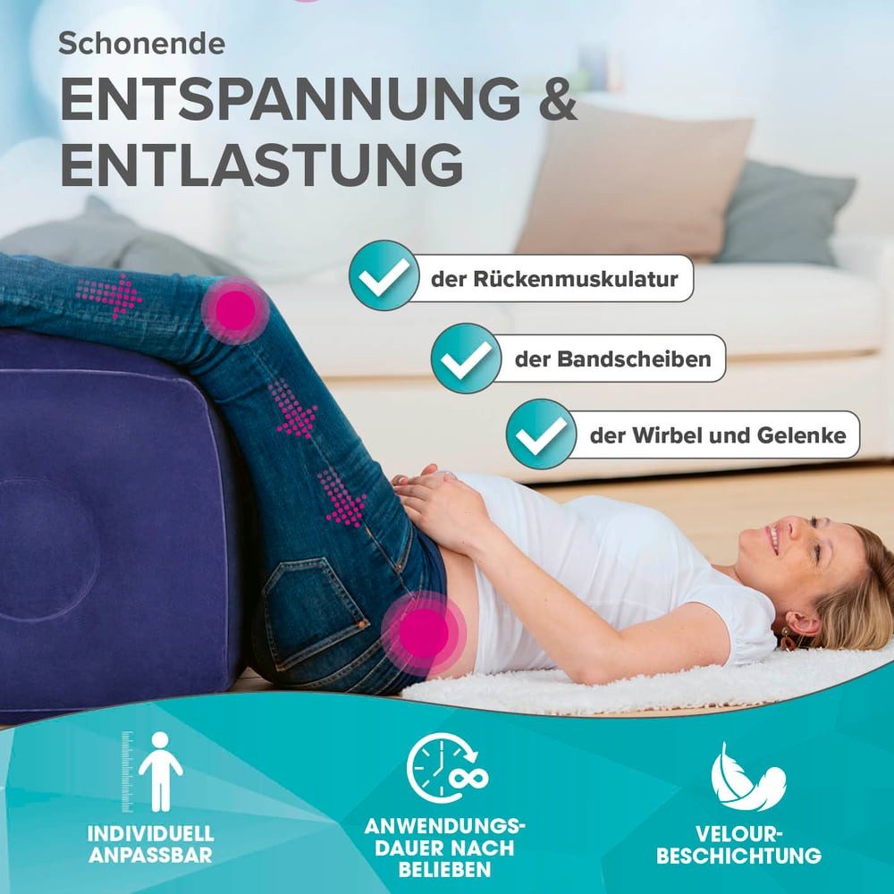VITALmaxx Stapelbett zur Rückenentspannung, aufblasbarer Bandscheiben-Würfe günstig online kaufen