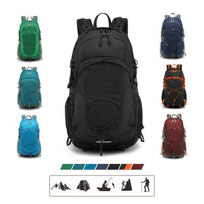 TAN.TOMI Wanderrucksack 40L Wanderrucksack Trekkingrucksack Rucksack Outdoor (Set mit 1 Rucksack und 1 Regenschutz, inkl. Regenhülle), mit Regenschutzhülle, Komressionsgurte für Trekkingstöcke