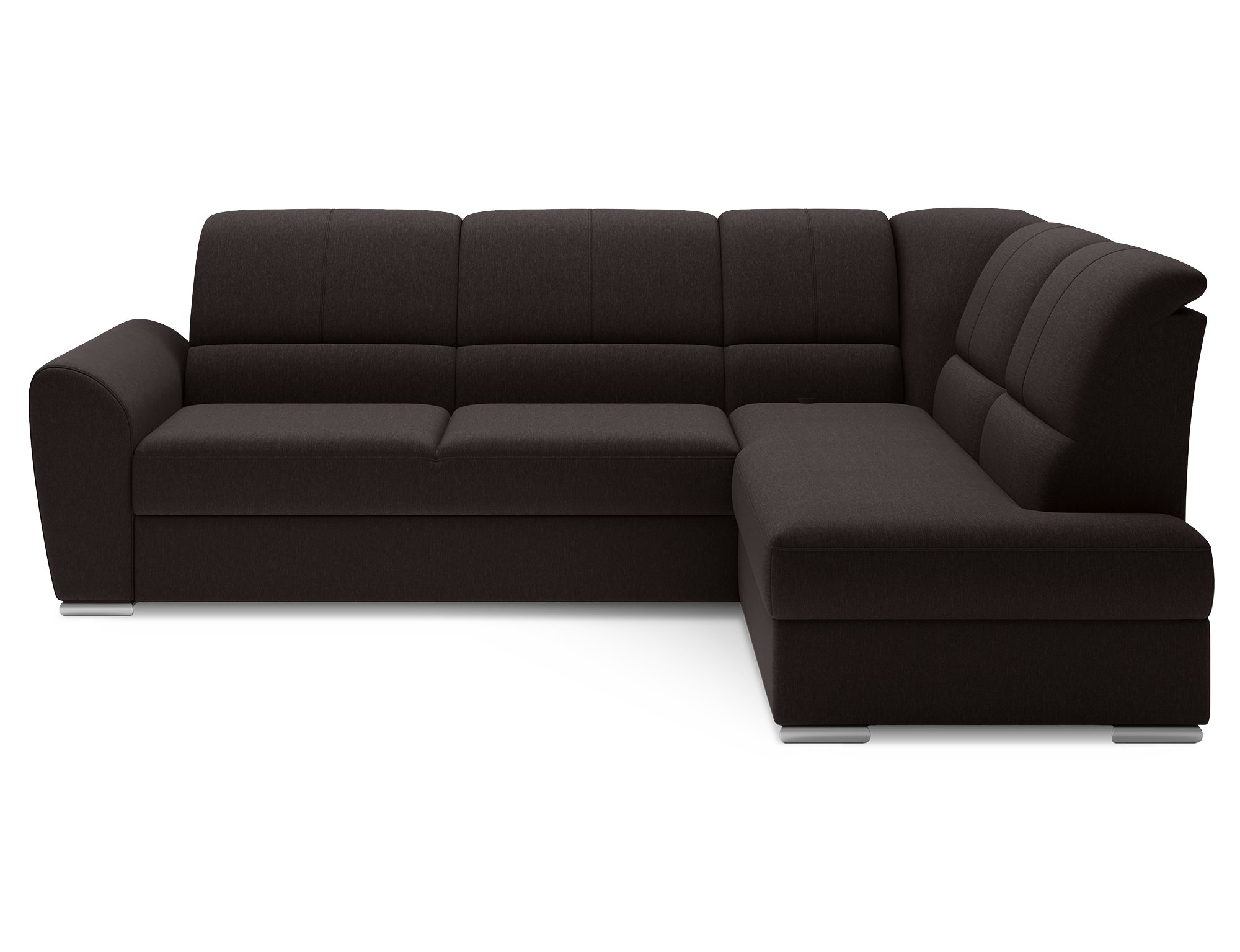 MF Design Ecksofa Ecksofa mit Schlaffunktion und Bettkasten in Webstoff, true / Dolphin / false / 1