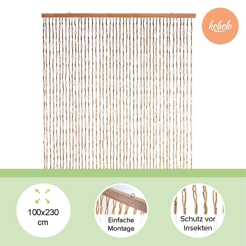 Kobolo Türvorhang Vorhang Fadenvorhang CIRCLES Papier 100x230 cm, Einfache günstig online kaufen