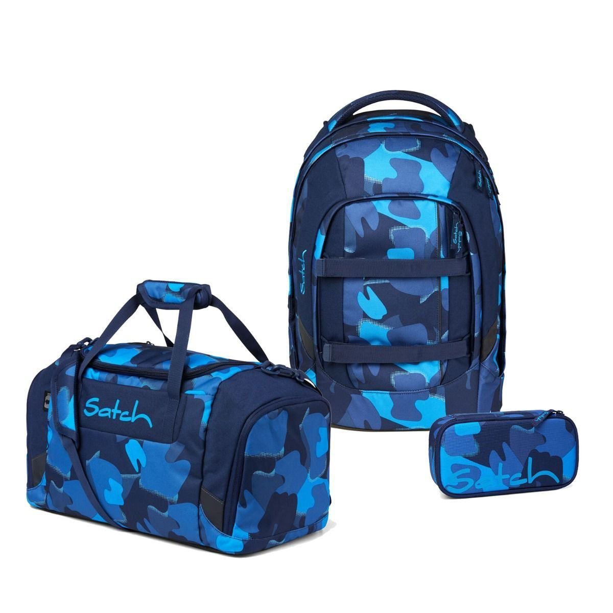 Satch Schulrucksack Pack (3tlg., inkl. Schlamperbox und Sporttasche)