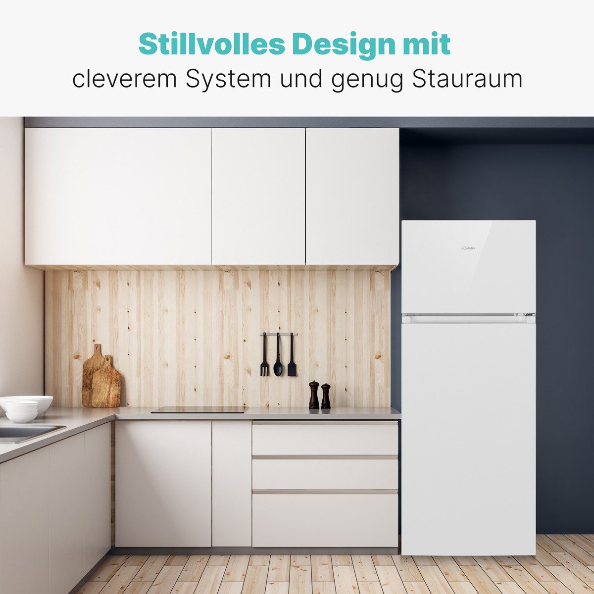 BOMANN Kühlschrank DT 7318.1, 143.4 cm hoch, 55 cm breit, 206L, 4 Sterne-Kennzeichnung