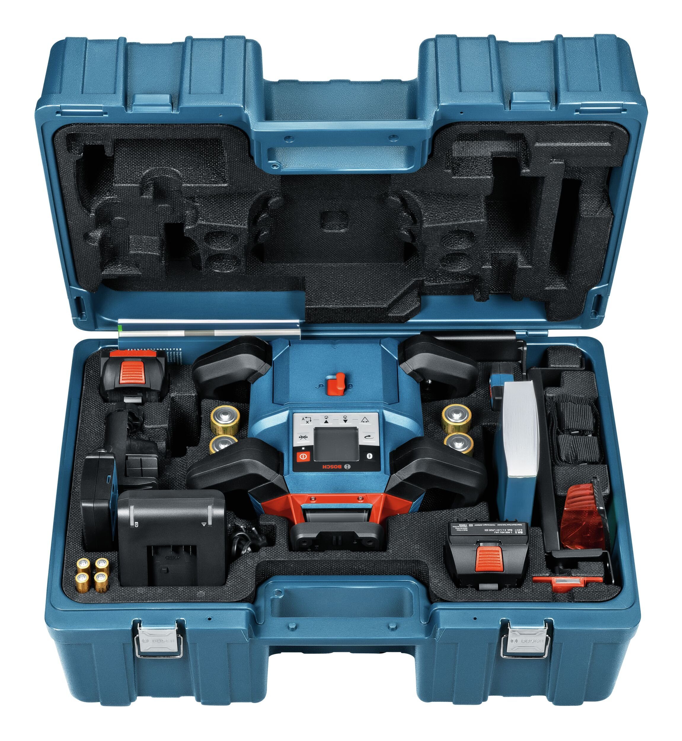 Bosch Professional Punkt- und Linienlaser GRL 600 CHV, Rotationslaser mit 1x Akku ProCORE 4 Ah - im Handwerkerkoffer