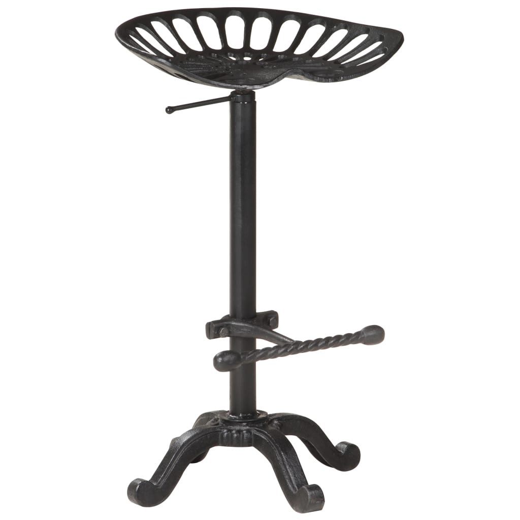 vidaXL Barhocker, Sitzhocker Schwarz Gusseisen