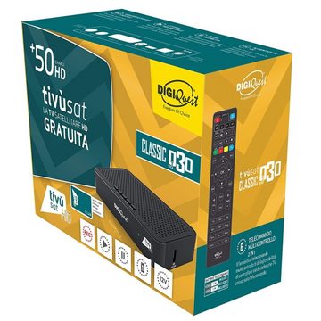 DIGIQuest Classic Q30 Full HD mit Aktiver Tivusat Karte Satellitenreceiver