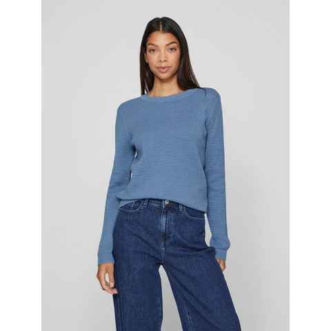 Vila Rundhalspullover VIDALO O-NECK L/S KNIT TOP- NOOS