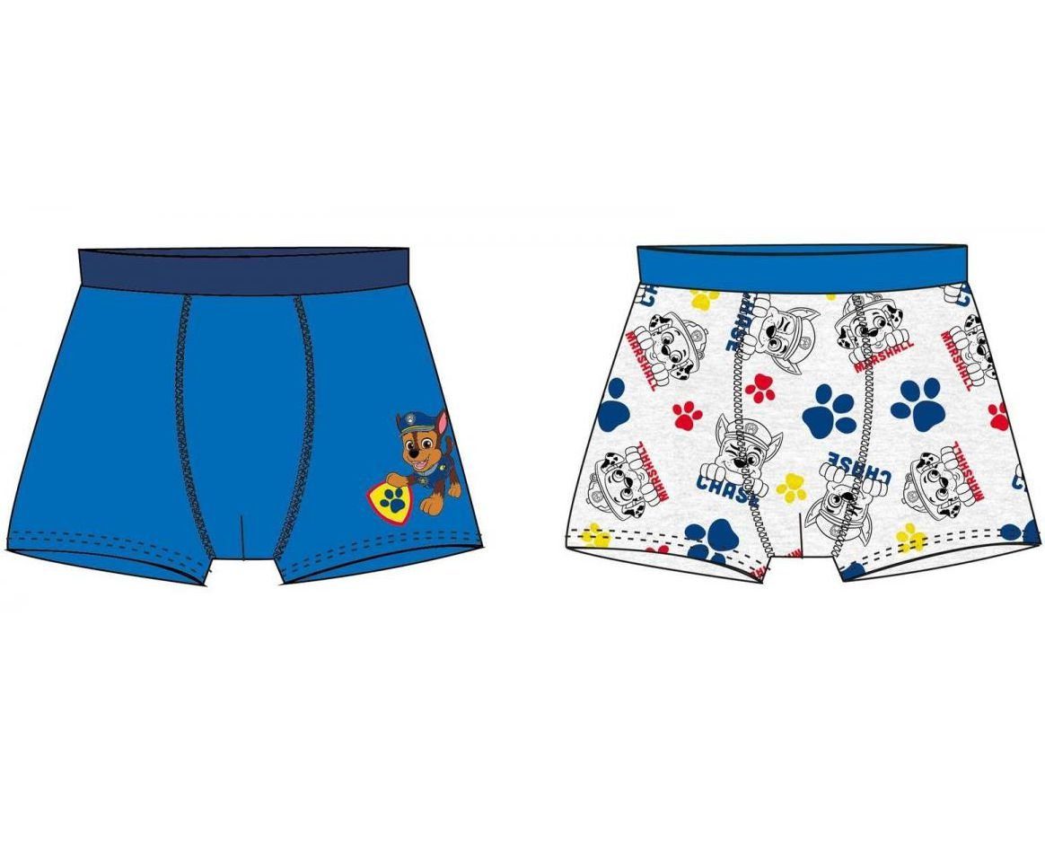 PAW PATROL Boxershorts 2x PAW PATROL Jungen Boxershorts Kinder 2 3 4 5 6 7 8 Jahre Unterhosen Slips Schlüpfer 2 Stück Doppelpack Gr. 98/104 110/116 122/128