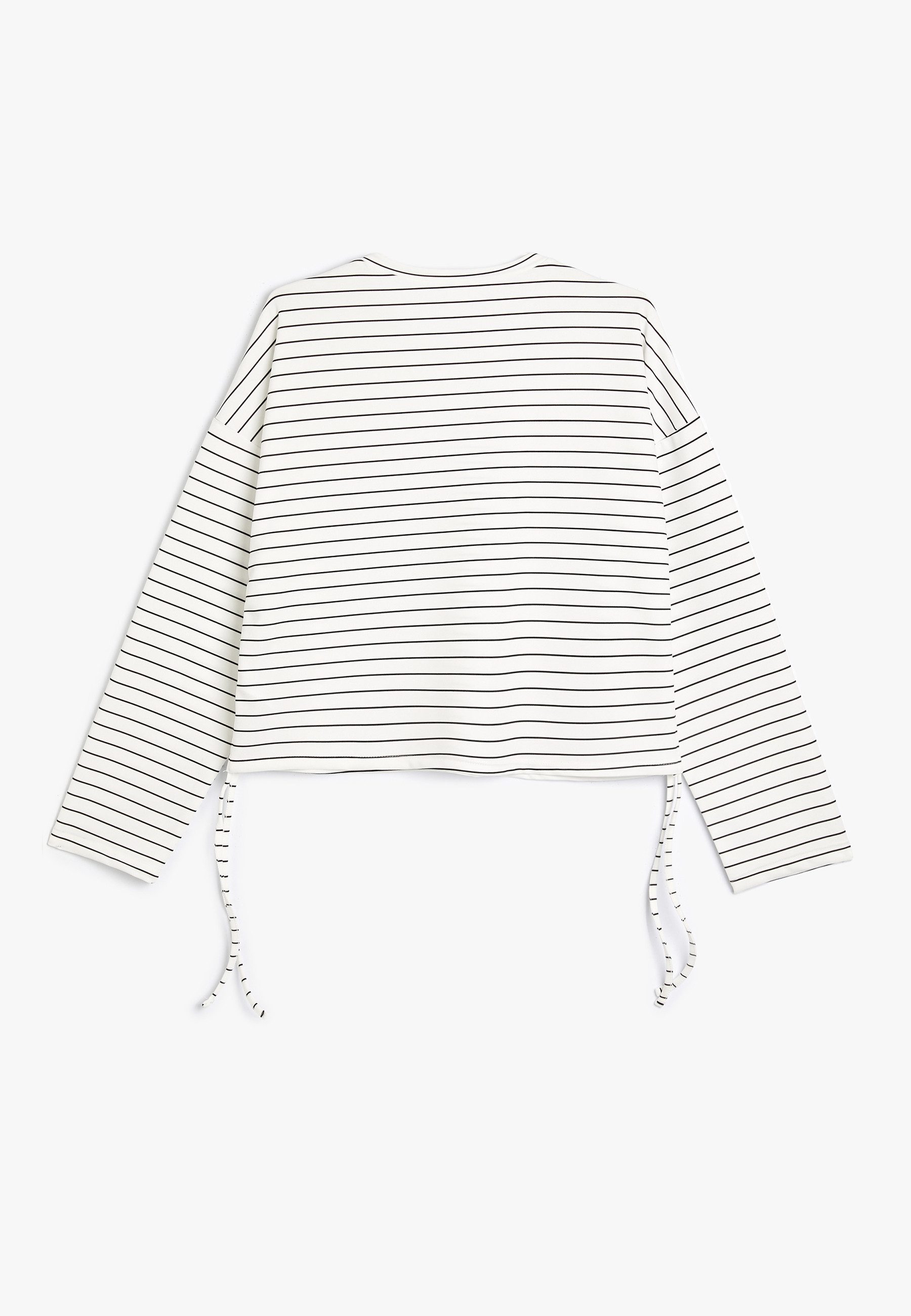 Koton Sweatshirt Rundhalsausschnitt Gerafft