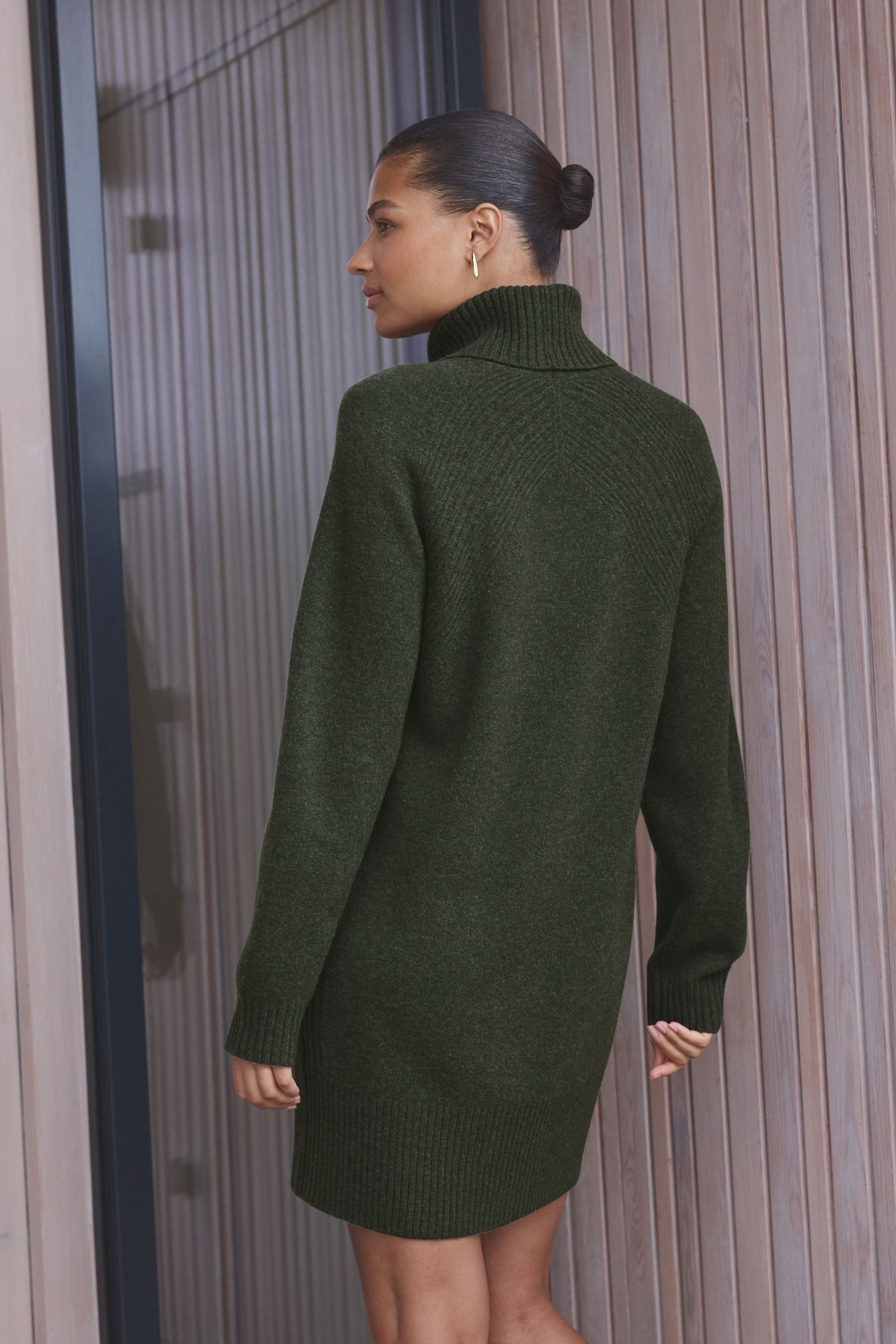 Next Strickkleid Kurzes Strickkleid mit Rollkragen günstig online kaufen