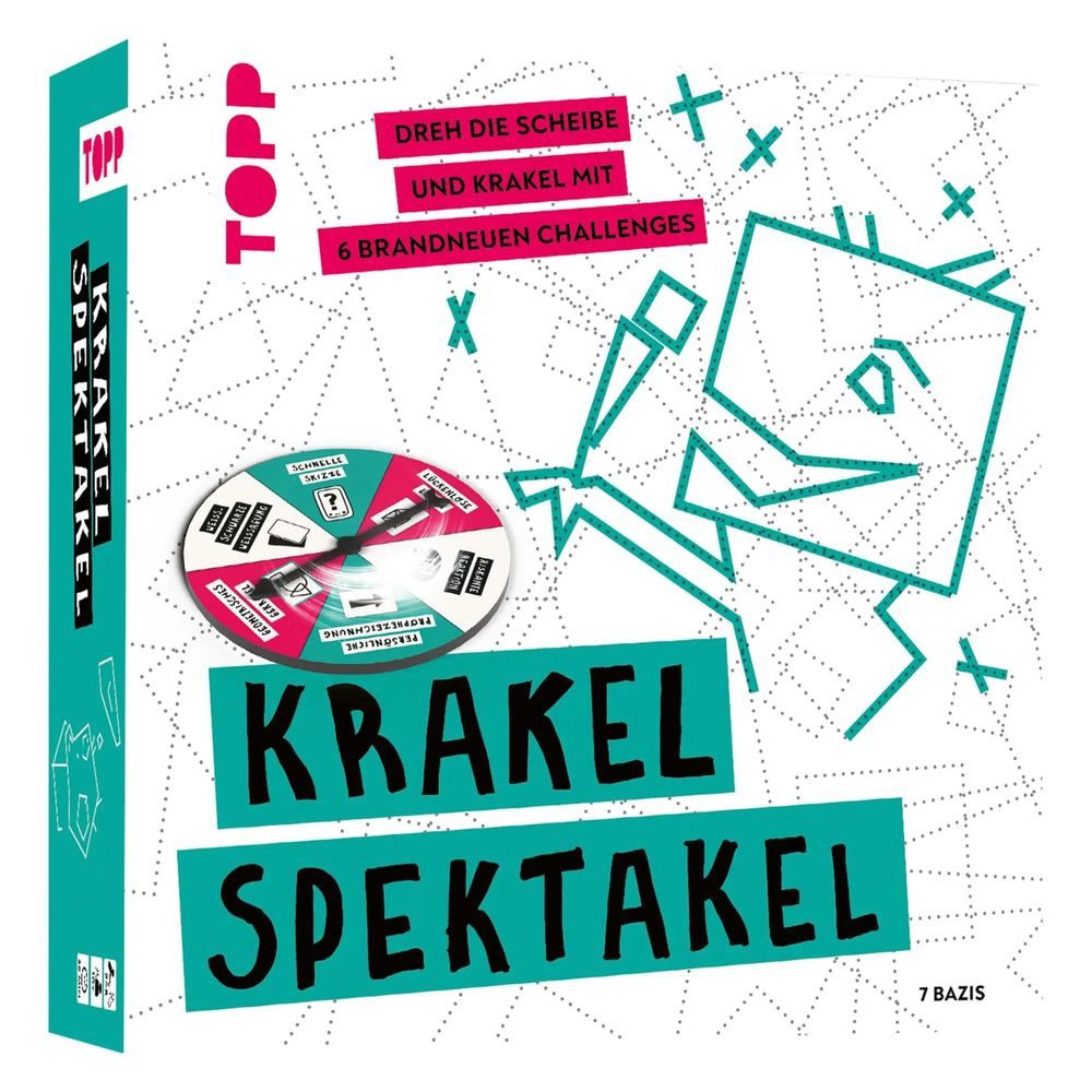 frechverlag Puzzle Krakel-Spektakel - Dreh die Scheibe und krakle mit 6 brandneuen..., Puzzleteile