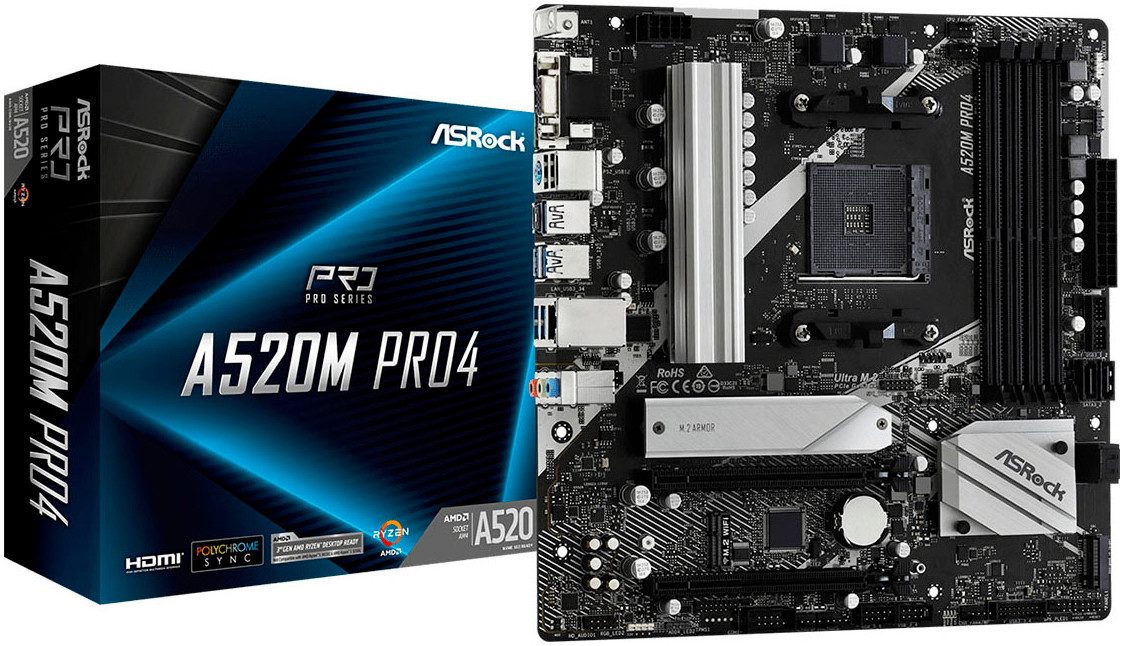 Asrock A520M Pro4 Mainboard