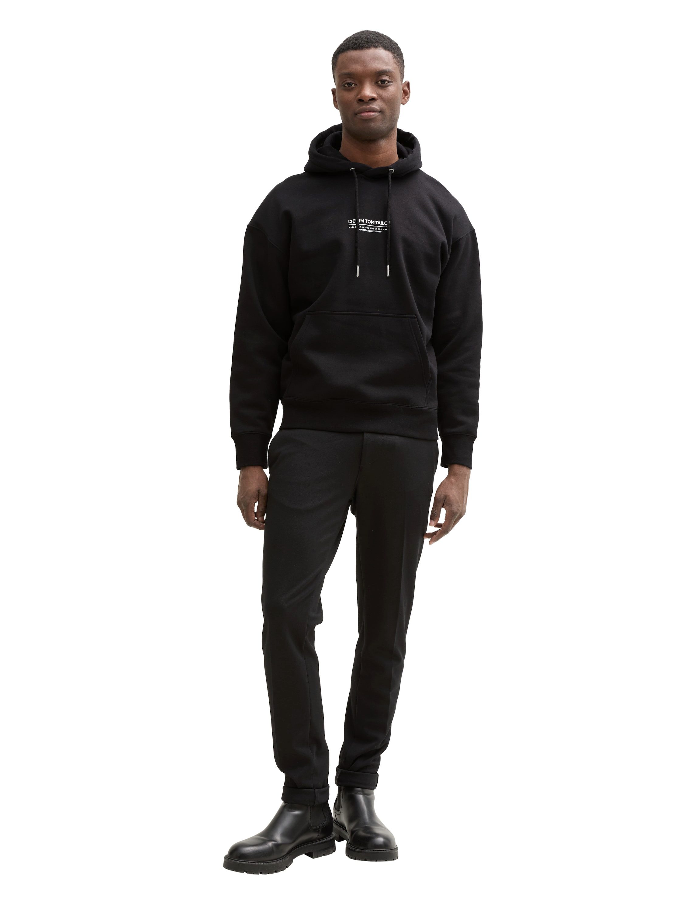 TOM TAILOR Denim Hoodie mit Logo Print