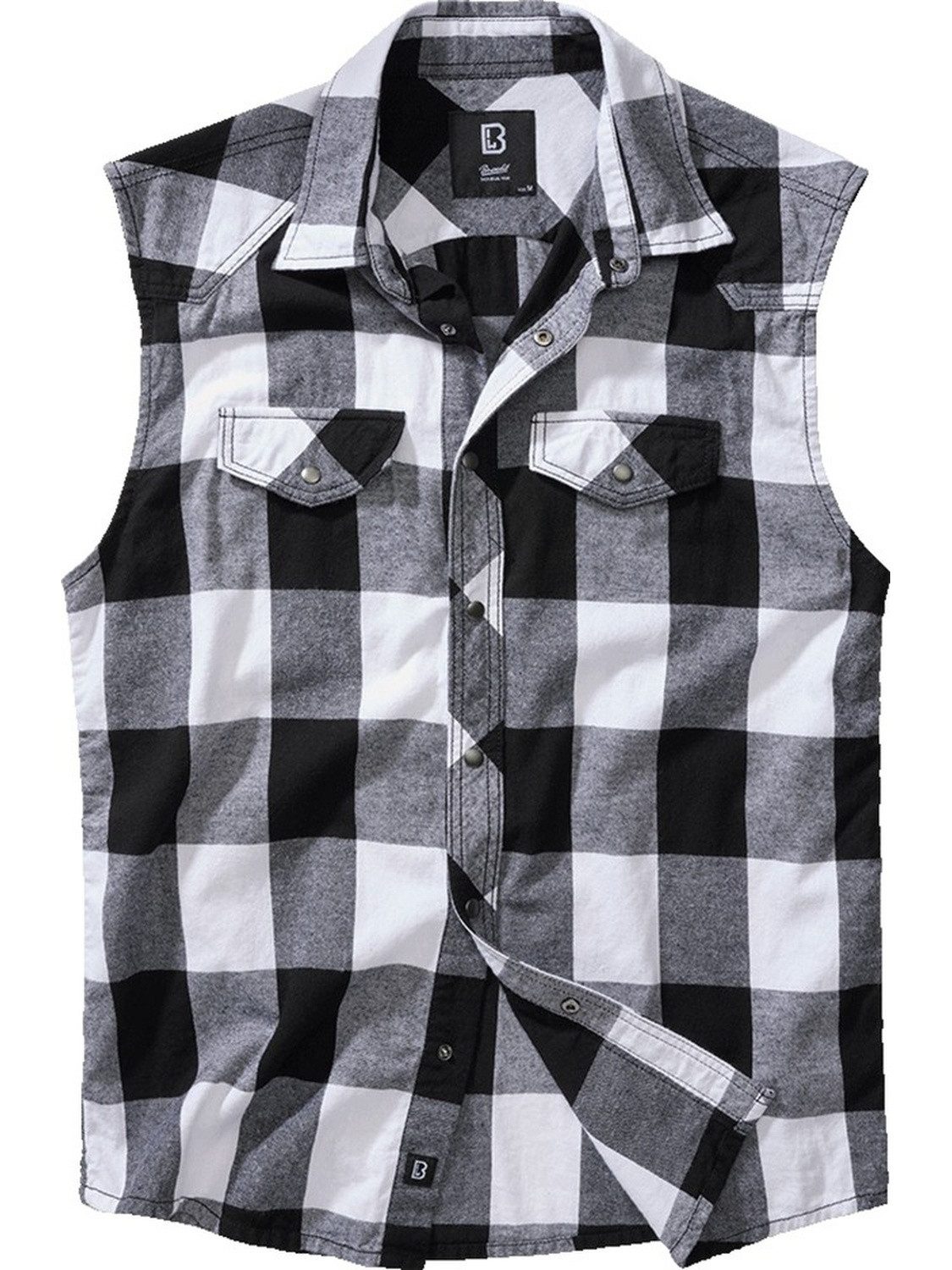 Brandit Langarmhemd Check Shirt Sleeveless