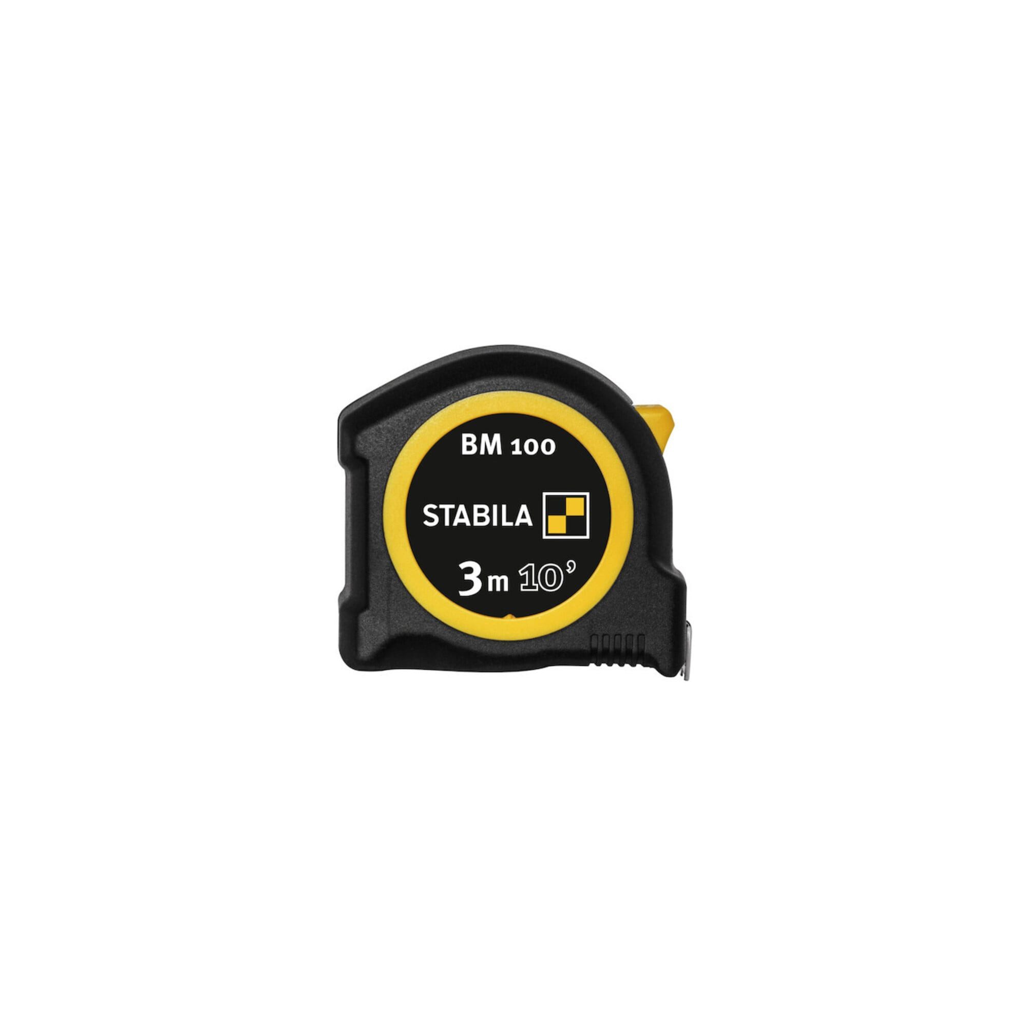 Stabila Maßband STABILA Taschenbandmaß BM 100, 3 m (10), cm/inch-Skala