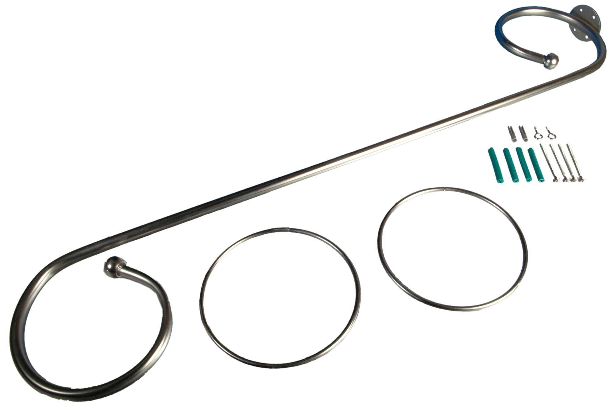 Liedeco Gardinenstange Baldachingarnitur, Ø 12 mm, günstig online kaufen