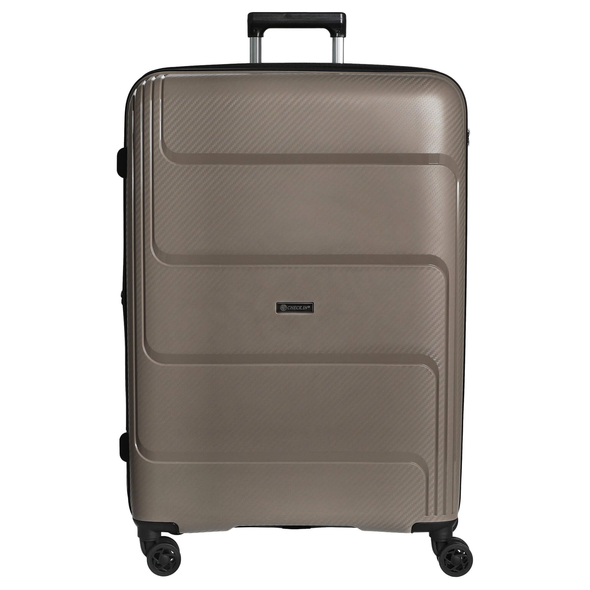CHECK.IN® Чемоданы St. Louis - 4-Rollen-Trolley 77 cm erw. (taupe), 4 Rollen Rollen