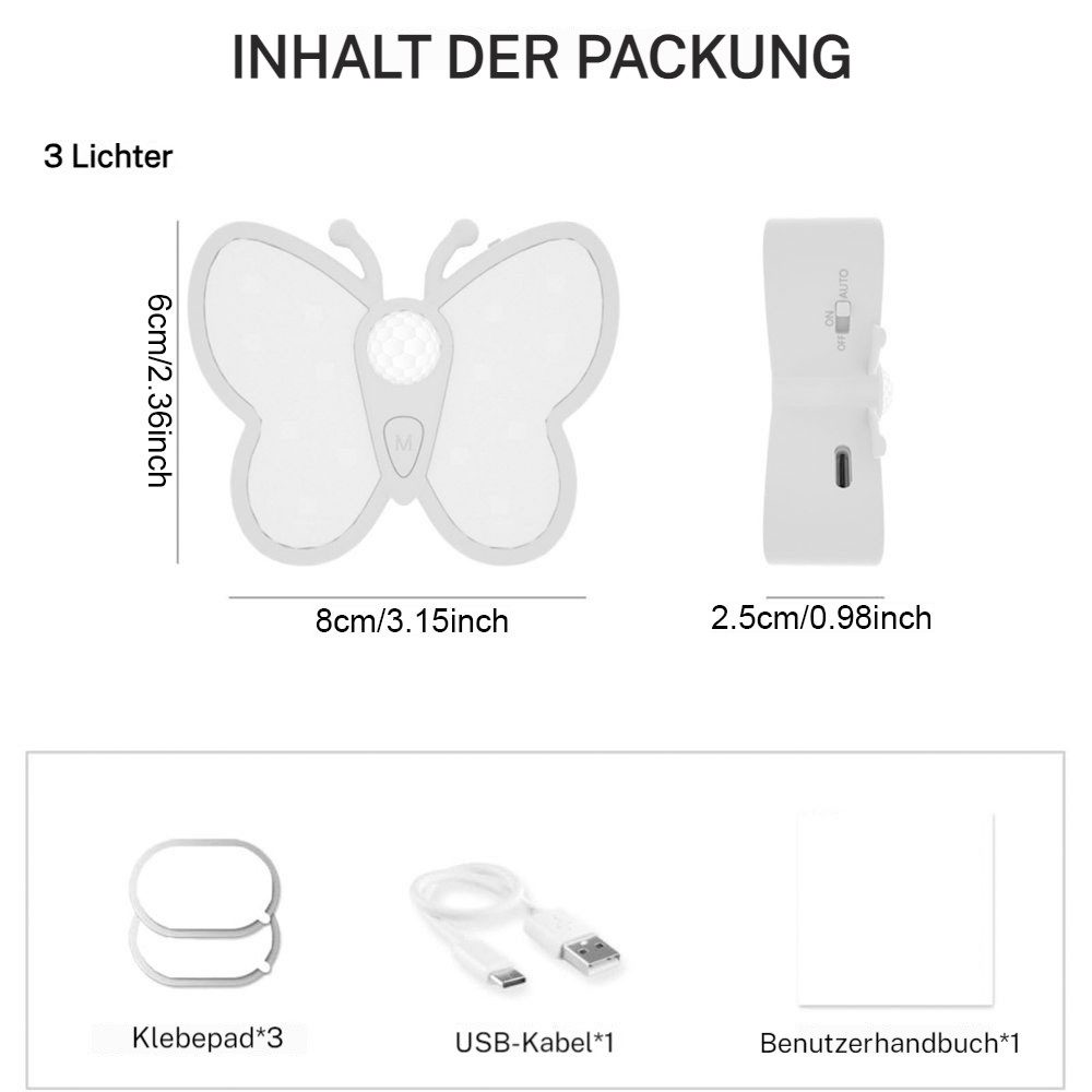 PRIISF Nachtlicht LED Wandleuchte Akku Kabellose Wandlampe Innen Modern Bew günstig online kaufen