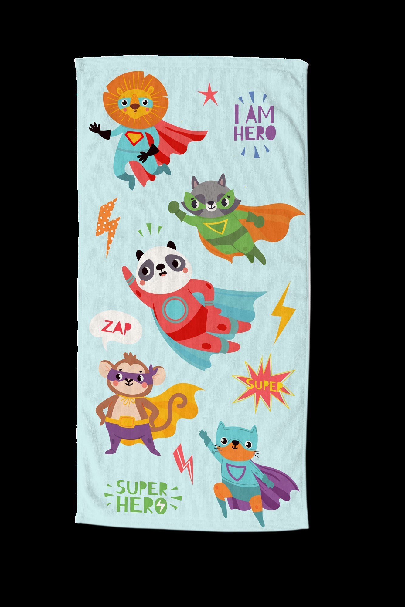 good morning Strandtuch SUPERHERO, Microfaser (1-St), Superheld