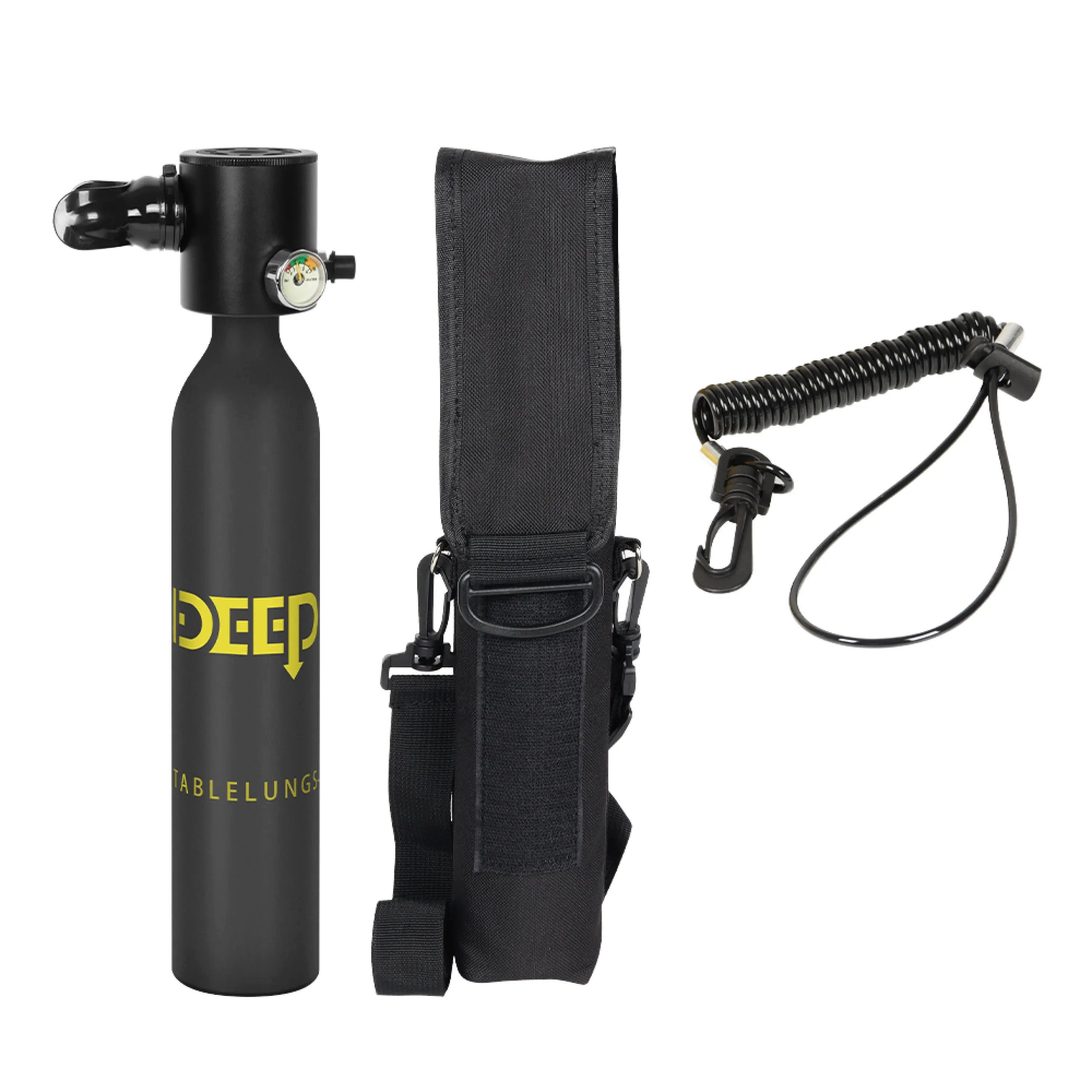 Sport-Knight® Tauchset Premium Tauchflasche mit Halterung 0,5 oder 1L, Tauch Zubehör