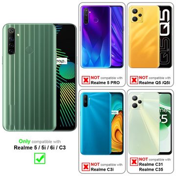 Cadorabo Handyhülle Realme 5 / 5i / 6i / C3 Realme 5 / 5i / 6i / C3, Klappbare Handy Schutzhülle - Hülle - mit Standfunktion und Kartenfach