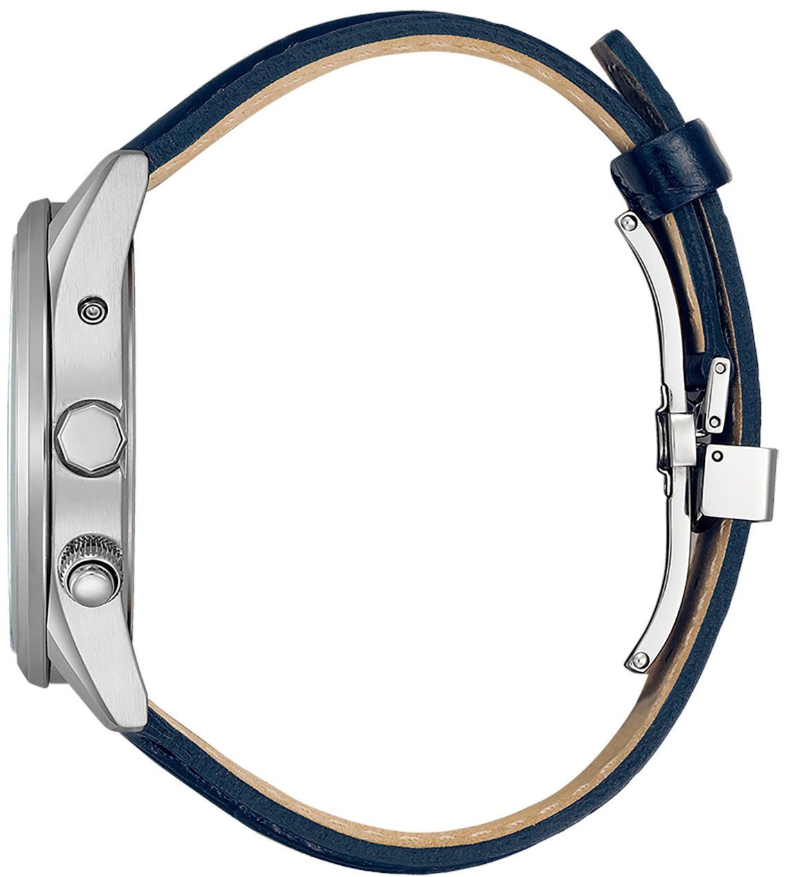 Citizen Funkuhr CB0270-10A, Armbanduhr, Herrenuhr, Solar, Lederarmband, Saphirglas, Datum