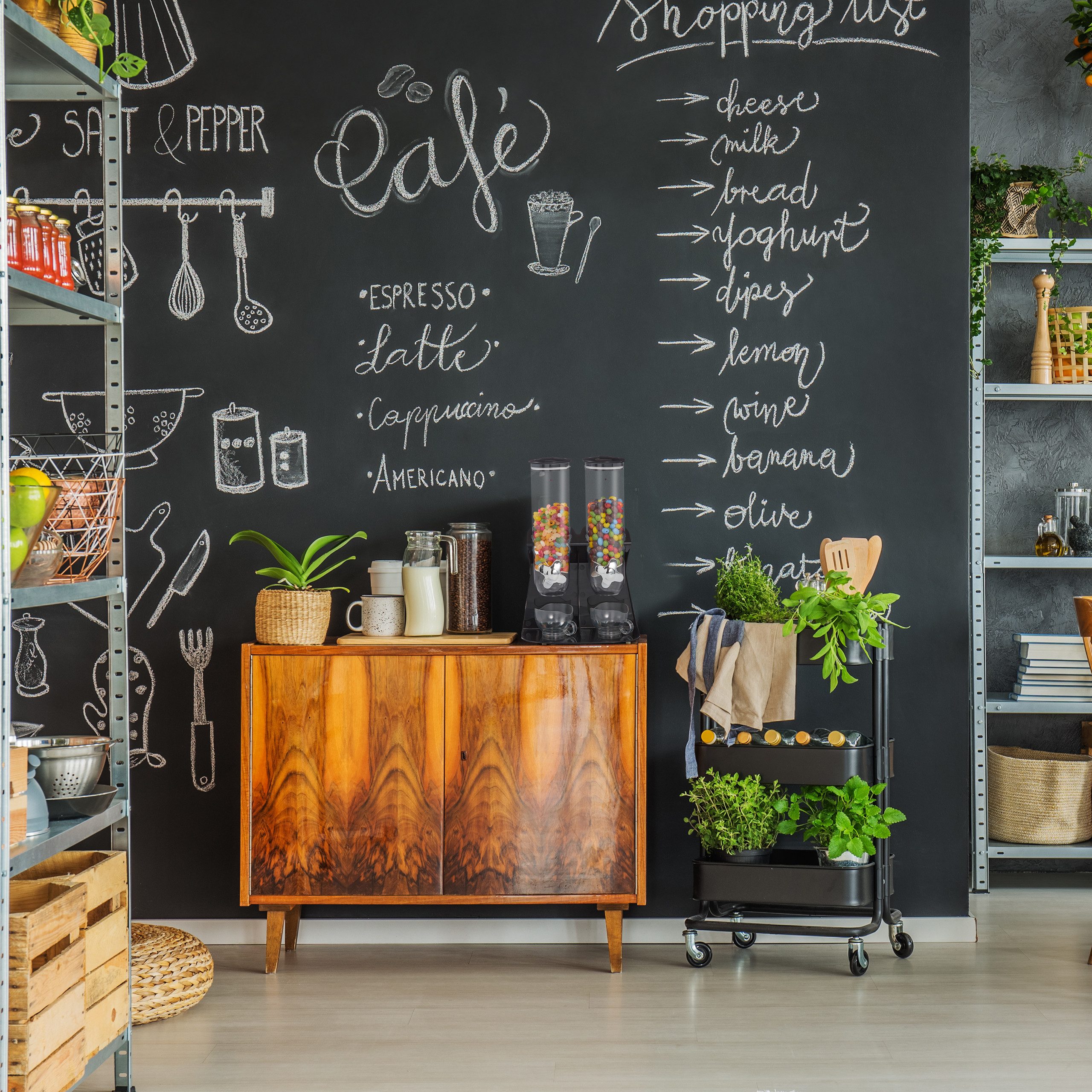 relaxdays Müslispender Doppelter Müslispender, Kunststoff, weiß