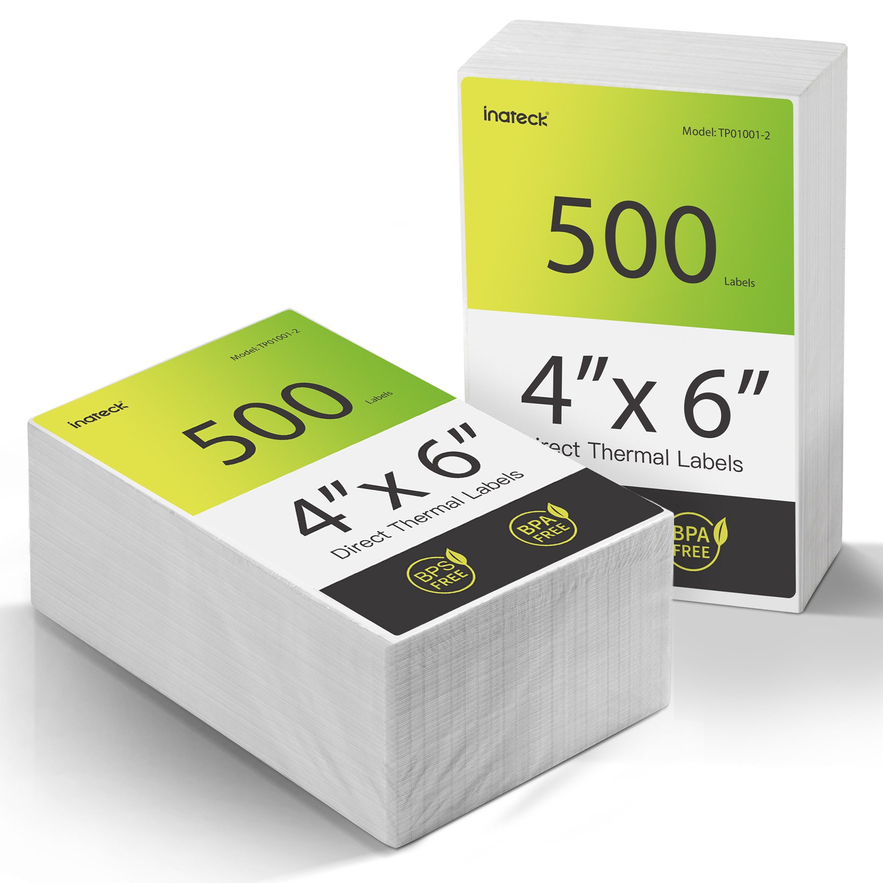 Inateck Etikettenpapier Thermopapier Versandetiketten, 100 mm × 150 mm, Wasserdicht, BPA/BPS-frei, 500 Stück