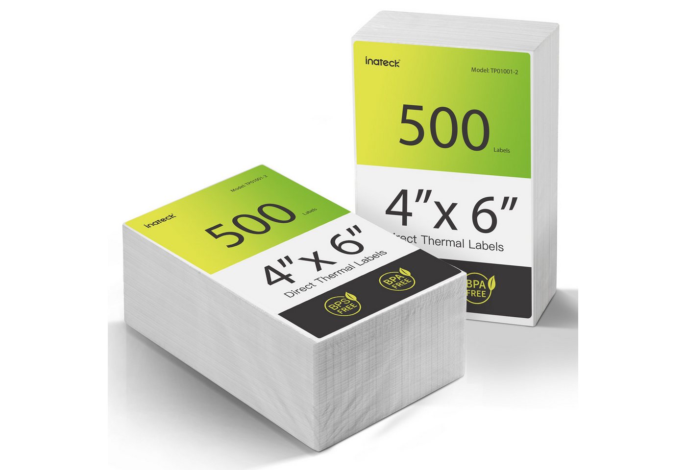 Inateck Etikettenpapier Thermopapier Versandetiketten, 100 mm × 150 mm, Wasserdicht, BPA/BPS-frei, 500 Stück