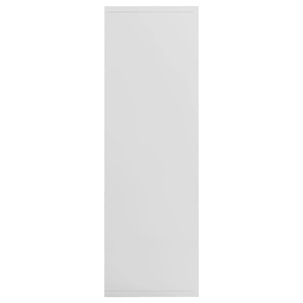 Bücherregal/Sideboard Hochglanz-Weiß vidaXL 1-tlg. Holzwerkstoff, Bücherregal 50x25x80 cm