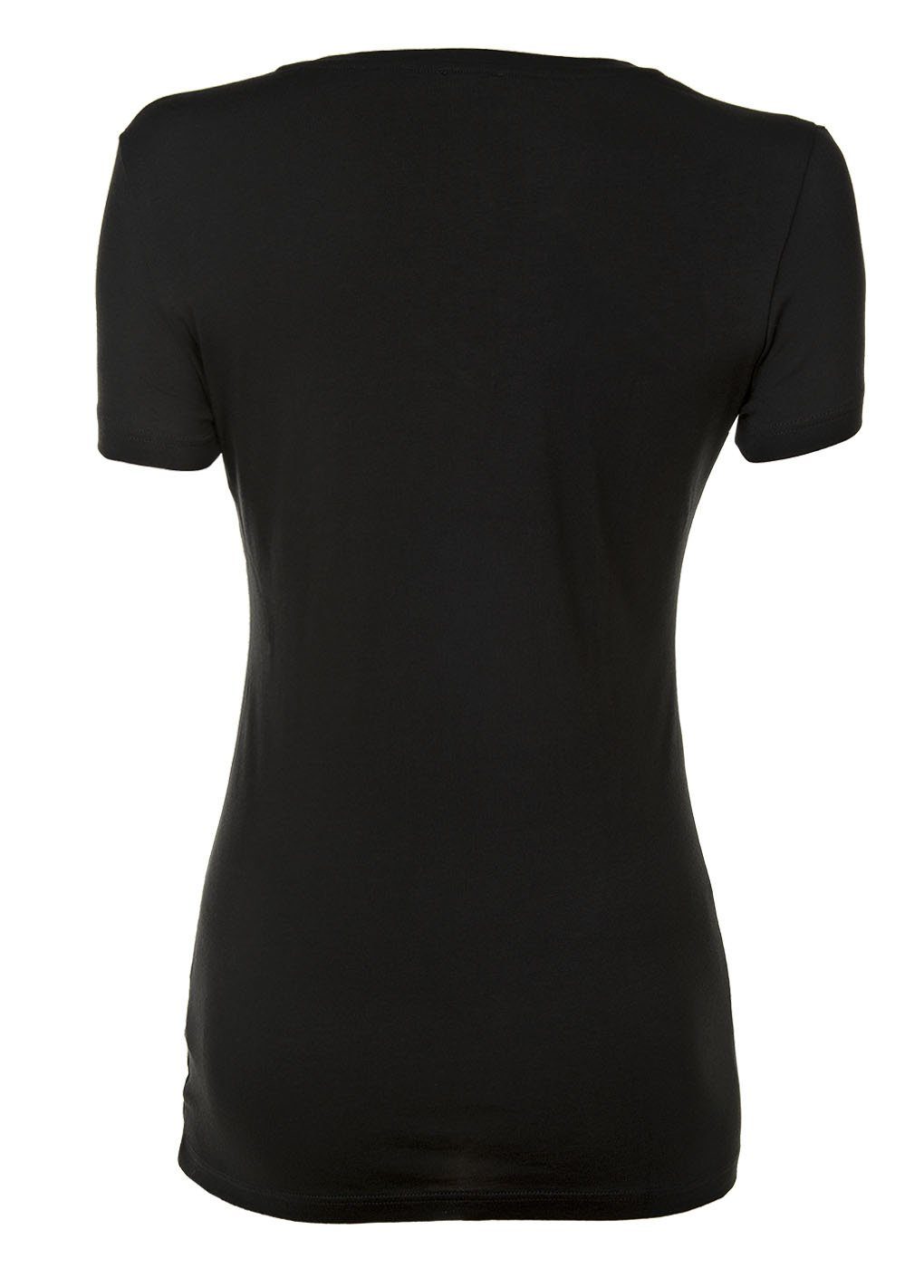 Damen Emporio Schwarz - Rundhals, Kurzarm Loungewear, T-Shirt Armani T-Shirt