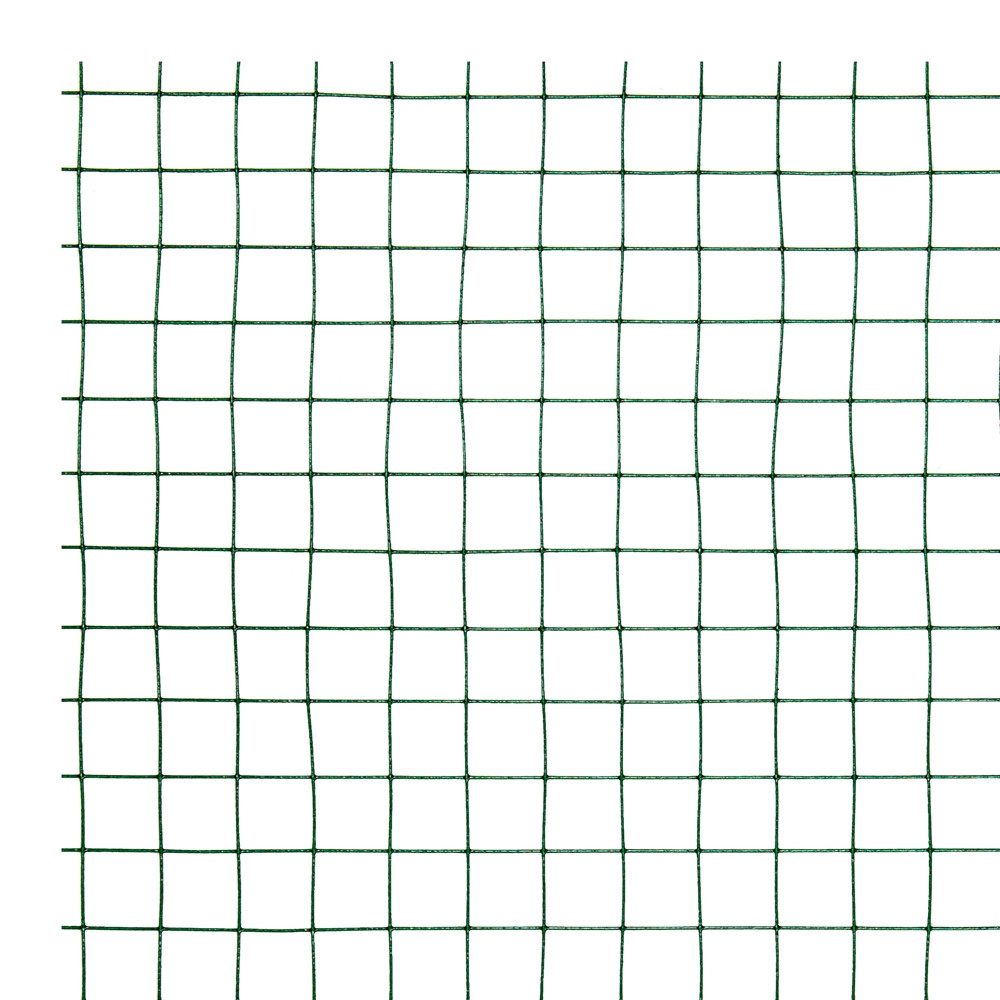 ECD Germany Volierendraht Drahtgitter Stahl verzinkt Maschendraht 4-Eck Drahtzaun Schweißgitter, (1-St), Grün Maschendrahtzaun 1x10 m Maschengröße 19x19mm Draht – Bild 4 von 5