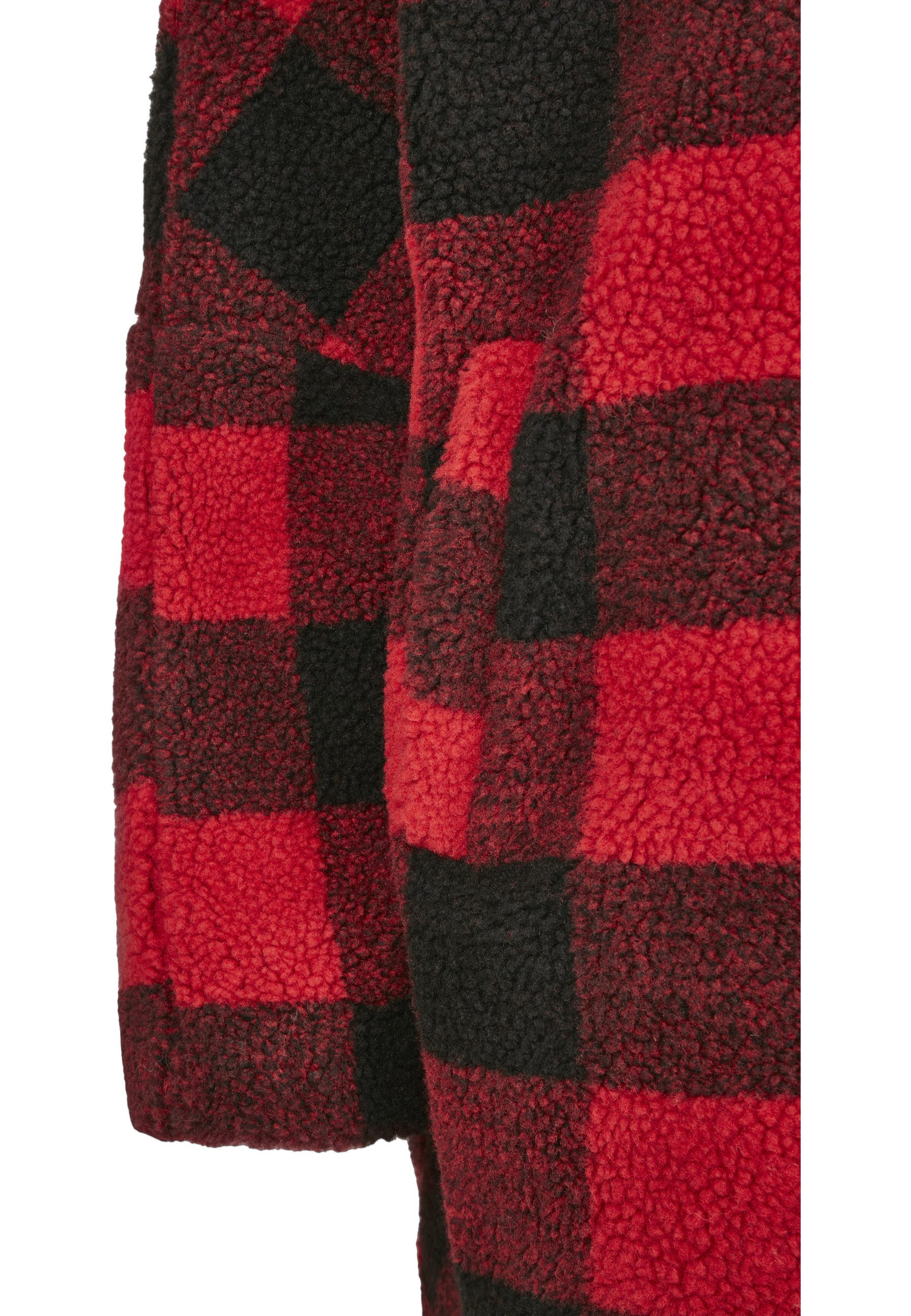 URBAN CLASSICS Winterjacke Urban Classics Damen Ladies Hooded Oversized Check Sherpa Jacket (1-St)