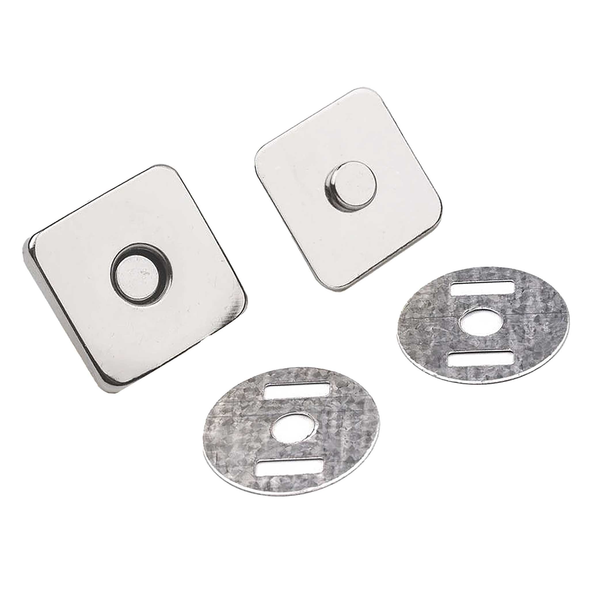 maDDma 5 Magnet-Verschlüsse 18x18mm Farbwahl - Taschen Schloss Verschluss Gurtstecker (5er Set)
