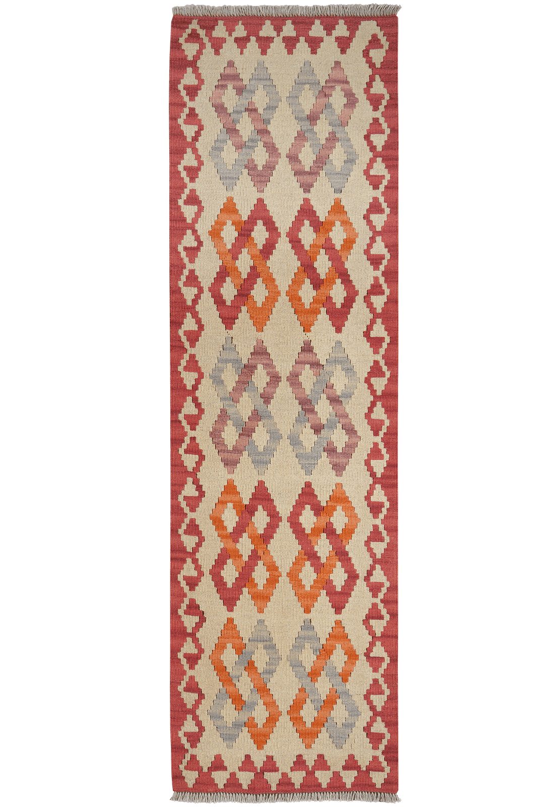 Looma Teppich Kelim Gashgai 193x57cm, rechteckig, Höhe: 5 mm, Gashgai, Schurwolle, Unikat