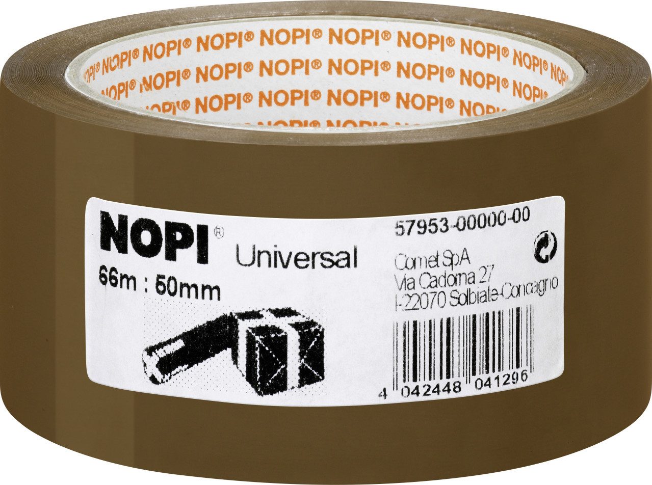 NOPI Packpapier NOPI Packband Universal 66 m x 50 mm, braun