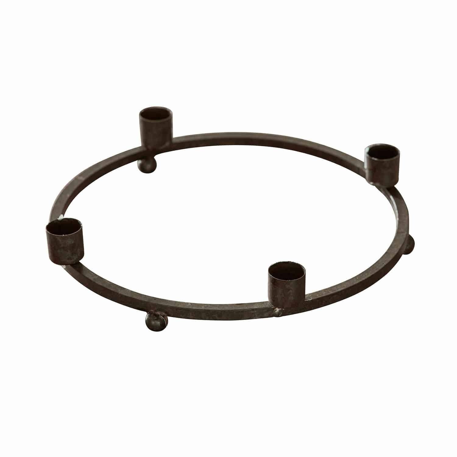 Mirabeau Kerzenständer Kerzenkranz Nazeera rostbraun günstig online kaufen