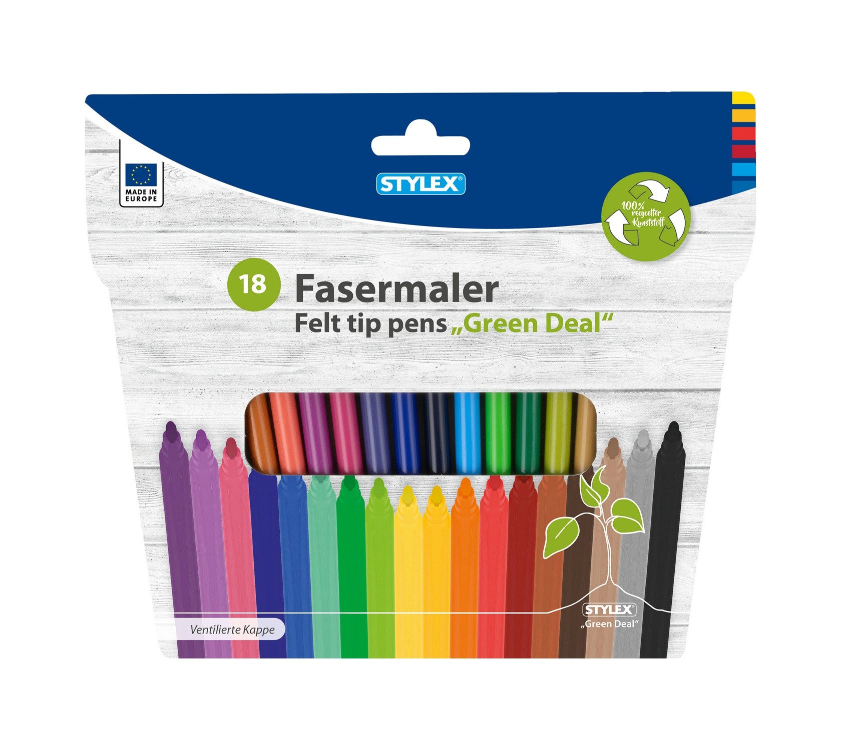 Faserstift 18 Fasermalstifte / Fasermaler / Filzstifte