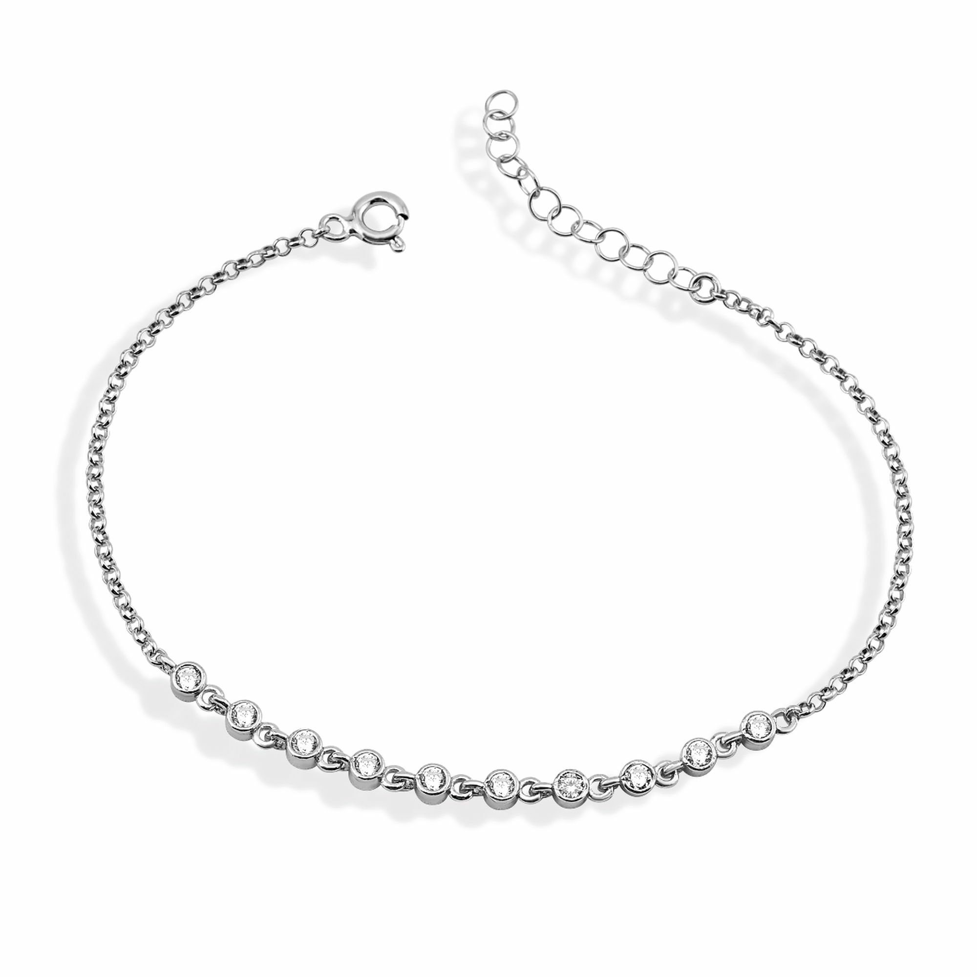 dKeniz Armband 925/- Sterling Silber Tennisarmband