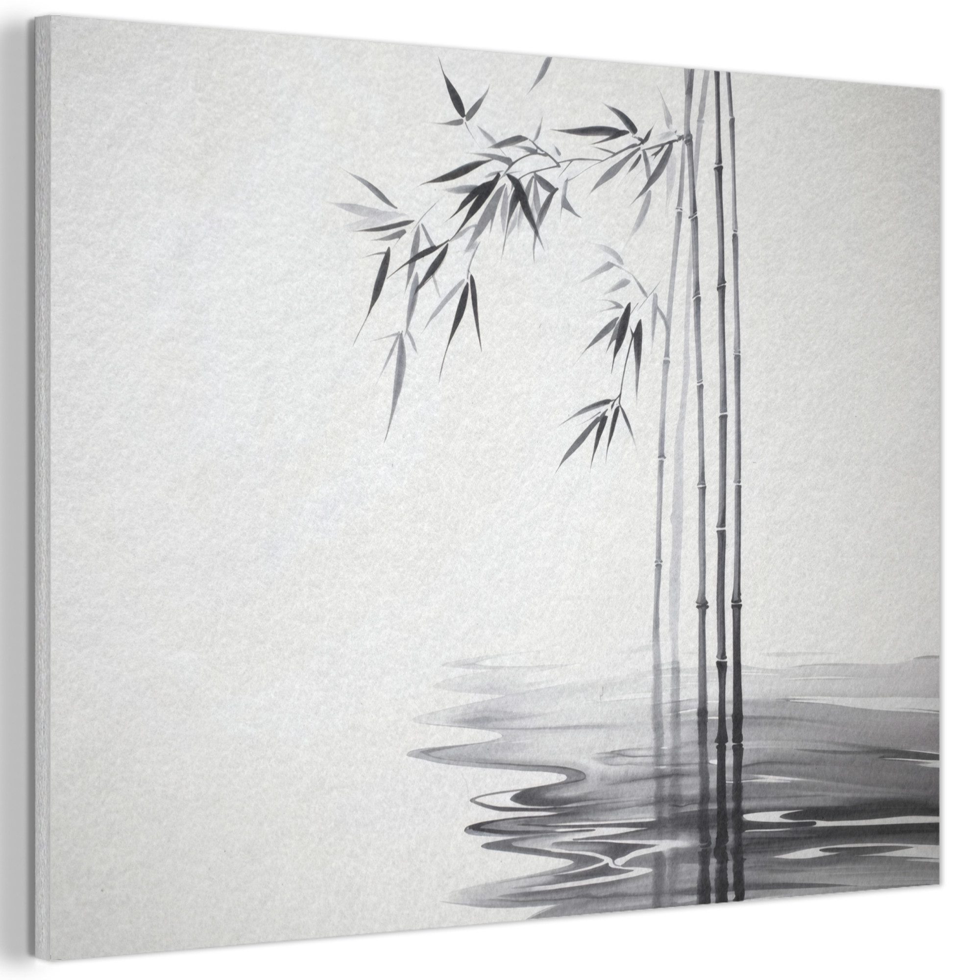 MuchoWow Gemälde Bambusstämme - Wasser - günstig online kaufen