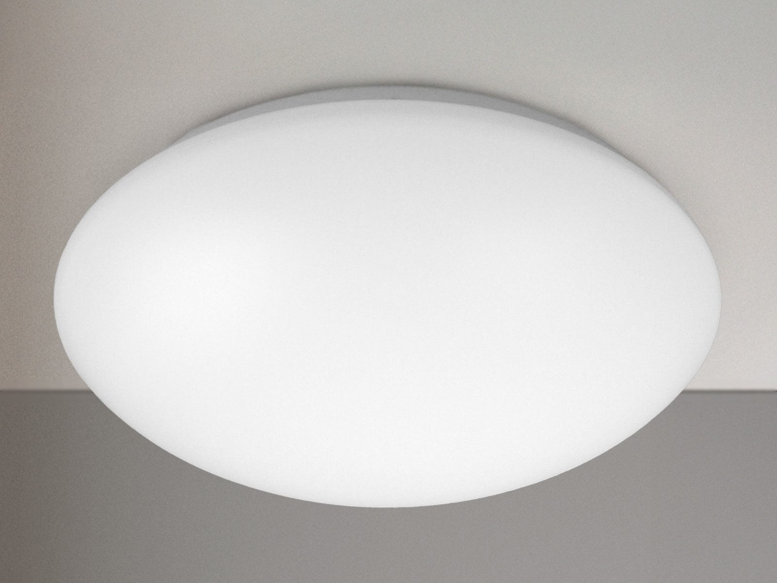 niermann LED Deckenleuchte ultra-flach, Badlampe Decke, Ø 29cm, dimmbar, LED wechselbar, Warmweiß, kleine Deckenlampe minimalistisch, Badezimmerlampe Decke & E27 LED
